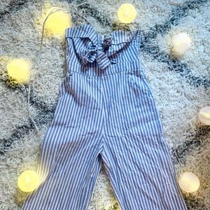 Pinstriped Jumpsuit